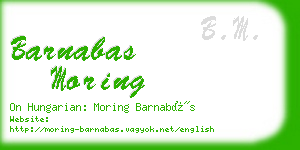 barnabas moring business card